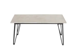Bloomingville Couchtisch Concrete Stein Grau / Beton - 90 X H 60 Cm - Grau - Schwarz Sale