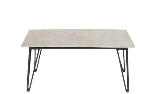 Bloomingville Couchtisch Concrete Stein Grau / Beton - 90 X H 60 Cm - Grau - Schwarz Sale