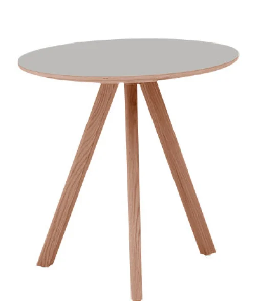 Hay Couchtisch Copenhague Cph 20 Plastikmaterial Holz/ Modell 20 - O 50 - Grau Shop