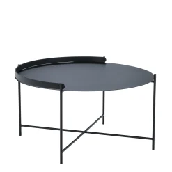 Houe Couchtisch Edge Metall/ Klappgriff - O 76 X H 40 Cm - Schwarz Flash Sale