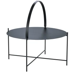Houe Couchtisch Edge Metall/ Klappgriff - O 76 X H 40 Cm - Schwarz Flash Sale