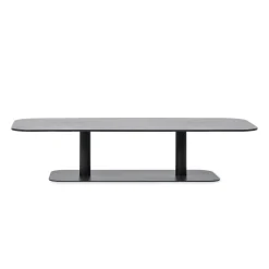 Vincent Sheppard Couchtisch Kodo Metall Grau / 129 X 45 Cm - Aluminium - Fossiles Grau Sale