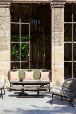 Vincent Sheppard Couchtisch Kodo Metall Grau / 129 X 45 Cm - Aluminium - Fossiles Grau Sale