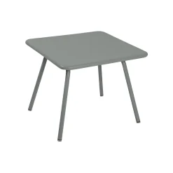 Fermob Couchtisch Luxembourg Kid Metall Grau / Kindertisch - 57 X 57 Cm - Gris Lapilli Fashion