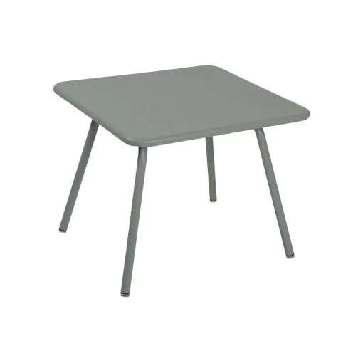 Fermob Couchtisch Luxembourg Kid Metall Grau / Kindertisch - 57 X 57 Cm - Gris Lapilli Fashion