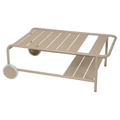 Fermob Couchtisch Luxembourg Metall Beige / Mit Radern 105 X 65 Cm - Muskat Sale