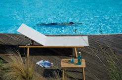 Unopiu Couchtisch Pevero Holz Natur / 37 X 54 Cm - - Teak Online