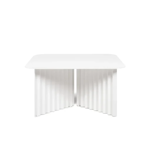 RS BARCELONA Couchtisch Plec Medium Metall/ Stahl - 70 X 70 X H 35 Cm - Weis Cheap