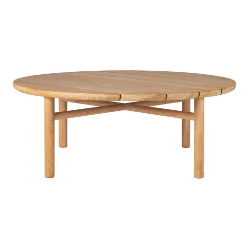 Ethnicraft Couchtisch Quatro Outdoor Holz Natur / O 95 X H 35 Cm - - Teak/ Natur Sale