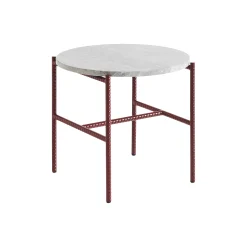Hay Couchtisch Rebar Stein Rot Grau Marmor Grau & Metall Rot / O 45 X H 40,5 Cm - Grau - Rot Best Sale
