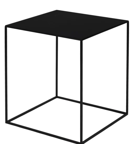 Zeus Couchtisch Slim Irony Metall Schwarz / 41 X 41 X H 46 Cm - Kupfer-Schwarz Store