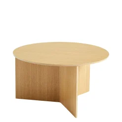 Hay Couchtisch Slit Wood Holz Natur / Xl - O 65 X H 35,5 Cm / Holz - Eiche Natur Discount