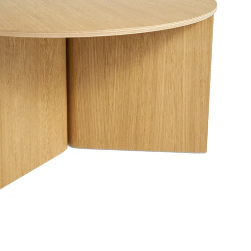 Hay Couchtisch Slit Wood Holz Natur / Xl - O 65 X H 35,5 Cm / Holz - Eiche Natur Discount