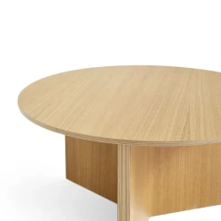 Hay Couchtisch Slit Wood Holz Natur / Xl - O 65 X H 35,5 Cm / Holz - Eiche Natur Discount