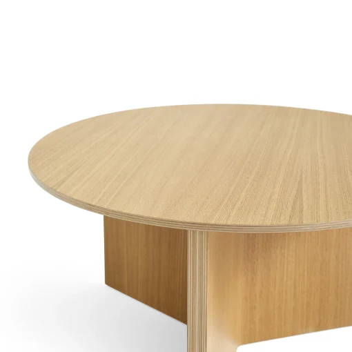 Hay Couchtisch Slit Wood Holz Natur / Xl - O 65 X H 35,5 Cm / Holz - Eiche Natur Discount