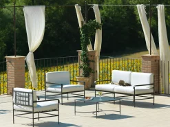 Unopiu Couchtisch Toscana Metall Grau Schwarz / Eisen - 52 X 38 X H 38 Cm - Graphitgrau Discount