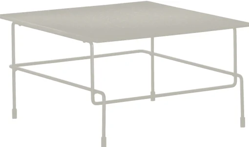 Magis Couchtisch Traffic Metall Stein/ 60 X 60 Cm - Outdoor-Geeignet - Weis New
