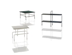 Magis Couchtisch Traffic Metall Stein/ 60 X 60 Cm - Outdoor-Geeignet - Weis New