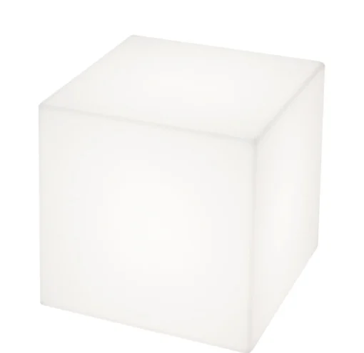 Slide Cubo Led Rgb Beleuchteter Couchtisch Kabellos - 43 X 43 X 43 Cm - Fur Den Außeneinsatz - Weis Best