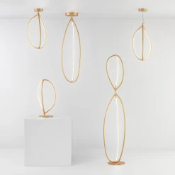 Artemide Deckenleuchte Arrival Led Metall / Small - H 70 Cm / Bluetooth - Gold Store