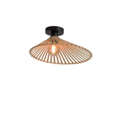 GOOD&MOJO Deckenleuchte Bromo Small Holz Natur / Bambus - Asymmetrisch / O 40 Cm - Bambus Natur Shop