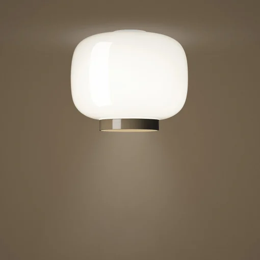 Foscarini Deckenleuchte Chouchin Reverse N°3 Glas Weis / O 30 X H 25 Cm - / Glas - Grau - Weis Outlet
