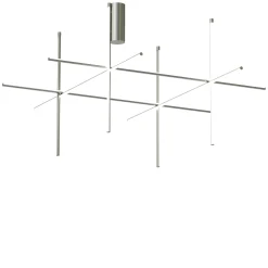 Flos Deckenleuchte Coordinates C4 Grau Metall Led/ 176 X 176 X H 95 Cm - Silber Discount