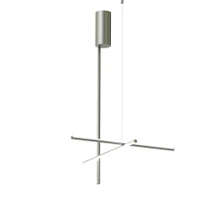 Flos Deckenleuchte Coordinates C1 Grau Metall Led/ L 78 X H 123 Cm - Silber Fashion