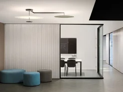 Vibia Deckenleuchte Flat Led Metall Weis Grun / 106 X 90 Cm - 3 Scheiben - Grun - Weis New