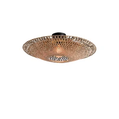 GOOD&MOJO Deckenleuchte Kalimantan Medium Holz Natur / Bambus - O 60 Cm - Bambus Natur - Schwarz Best