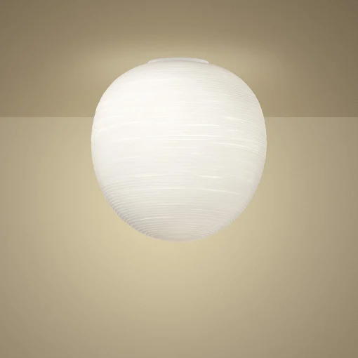 Foscarini Deckenleuchte Rituals Xl Glas/ O 40 X H 40 Cm - Geblasenes Glas - Weis Store