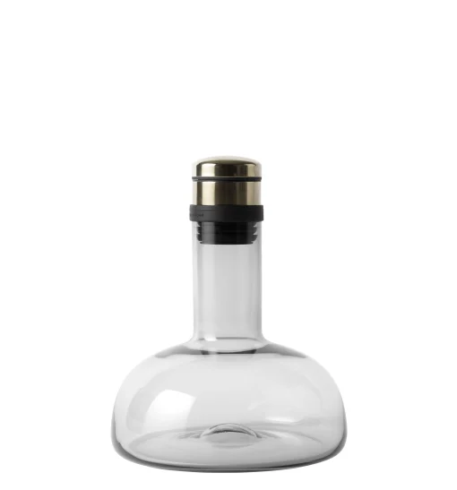 Menu Dekantierer  Glas Grau Transparent / 1 L - Messing - Rauchgrau Best