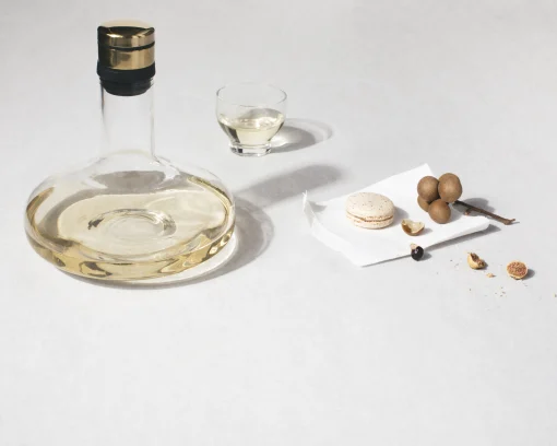 Menu Dekantierer  Glas Grau Transparent / 1 L - Messing - Rauchgrau Best