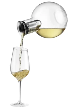 Eva Solo Dekantierer  Glas Plastikmaterial Schwarz Transparent 0,75 L / Mit Belufter - Mit Kuhlring - Schwarz - Transparent Online