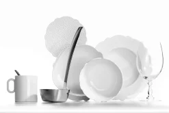 Alessi Dessertteller Dressed Keramik O 20 Cm - Weis Outlet