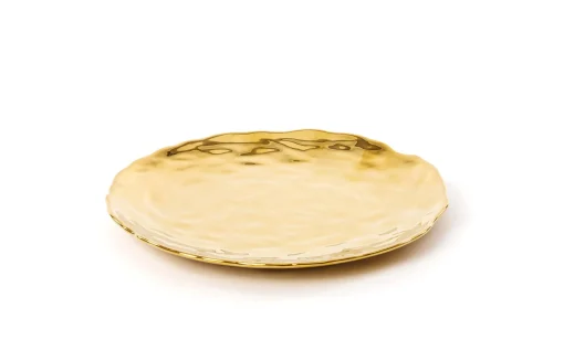 Seletti Dessertteller Fingers Keramik / O 22 Cm - Gold Discount
