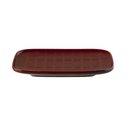 Marimekko Dessertteller Tiiliskivi Keramik Rot / 12 X 15 Cm - Dunkelrot Shop