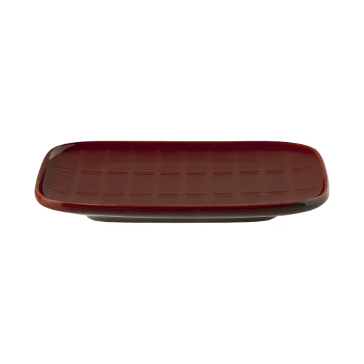 Marimekko Dessertteller Tiiliskivi Keramik Rot / 12 X 15 Cm - Dunkelrot Shop
