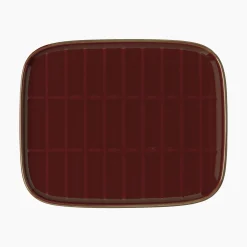 Marimekko Dessertteller Tiiliskivi Keramik Rot / 12 X 15 Cm - Dunkelrot Shop