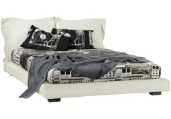 Diesel with Moroso Doppelbett Nebula Five Textil Weis - Naturweis New