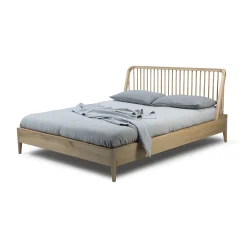 Ethnicraft Doppelbett Spindle Holz Natur / Fur Matratzen Der Grose 160 X 200 Cm - Eiche Massiv - Eiche Natur Best Sale