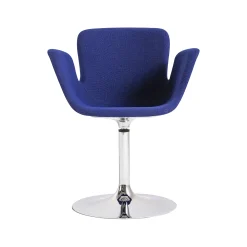 Cappellini Drehsessel Juli Soft Textil Blau / Stoff - Blau - Verchromt Hot