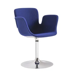 Cappellini Drehsessel Juli Soft Textil Blau / Stoff - Blau - Verchromt Hot