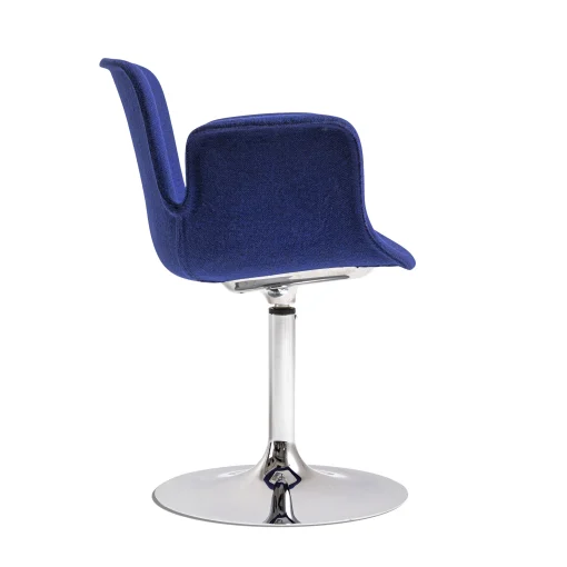 Cappellini Drehsessel Juli Soft Textil Blau / Stoff - Blau - Verchromt Hot