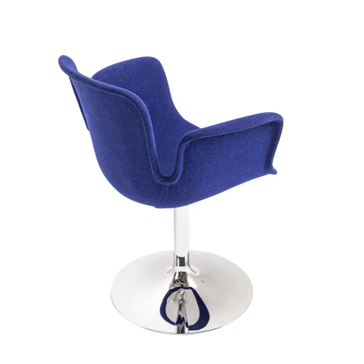 Cappellini Drehsessel Juli Soft Textil Blau / Stoff - Blau - Verchromt Hot