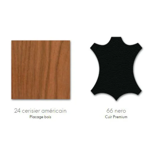 Vitra Drehsessel Lounge Chair Leder Schwarz Holz Natur / Eames, 1956 - Kirschbaum / Drehbar - Aluminium Poliert - Kirschholz - Schwarz Sale