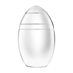 Christofle Eierbecher L'Oeuf D'Argent Silber Metall / 4 Stapelbare Teile - - Metall Poliert Hot