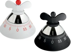 Alessi Eieruhr  Metall Plastikmaterial- Schwarz New