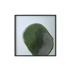 The Wrong Shop Eingerahmter Poster Bas Relief 2 Papierfaser Holz / By Ronan Bouroullec - 60 X 60 Cm - Grun Shop