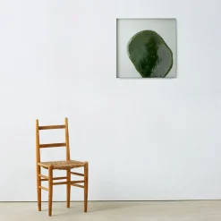 The Wrong Shop Eingerahmter Poster Bas Relief 2 Papierfaser Holz / By Ronan Bouroullec - 60 X 60 Cm - Grun Shop